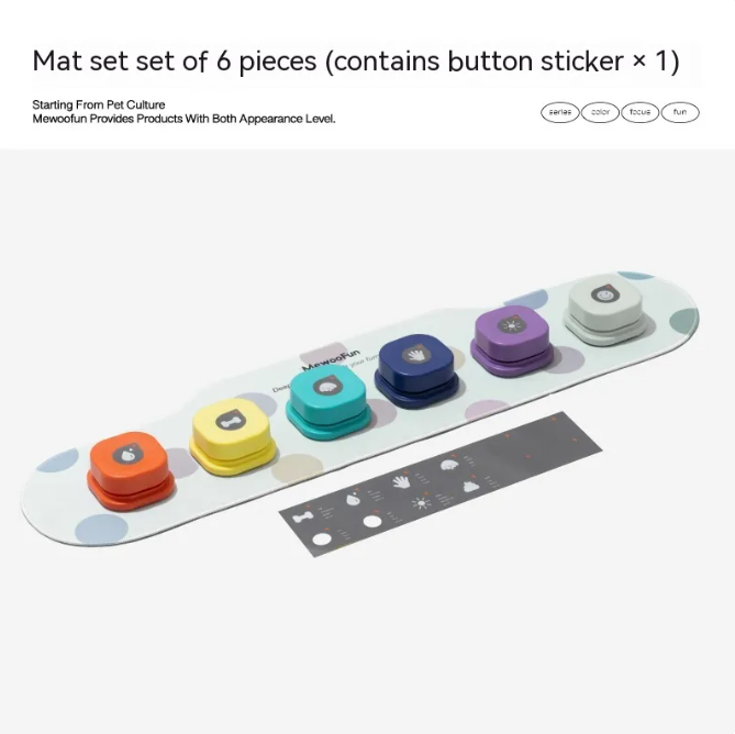 4-Color Pet Talk Button - Interactive Toy for Dogs and Cats