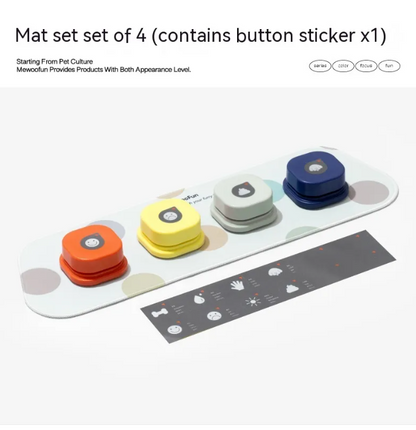 4-Color Pet Talk Button - Interactive Toy for Dogs and Cats