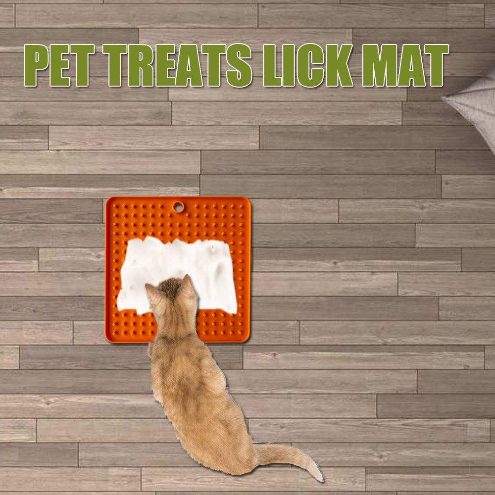 Silicone Pet Lick Mat — Random Color