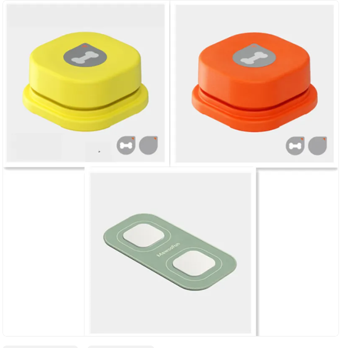4-Color Pet Talk Button - Interactive Toy for Dogs and Cats